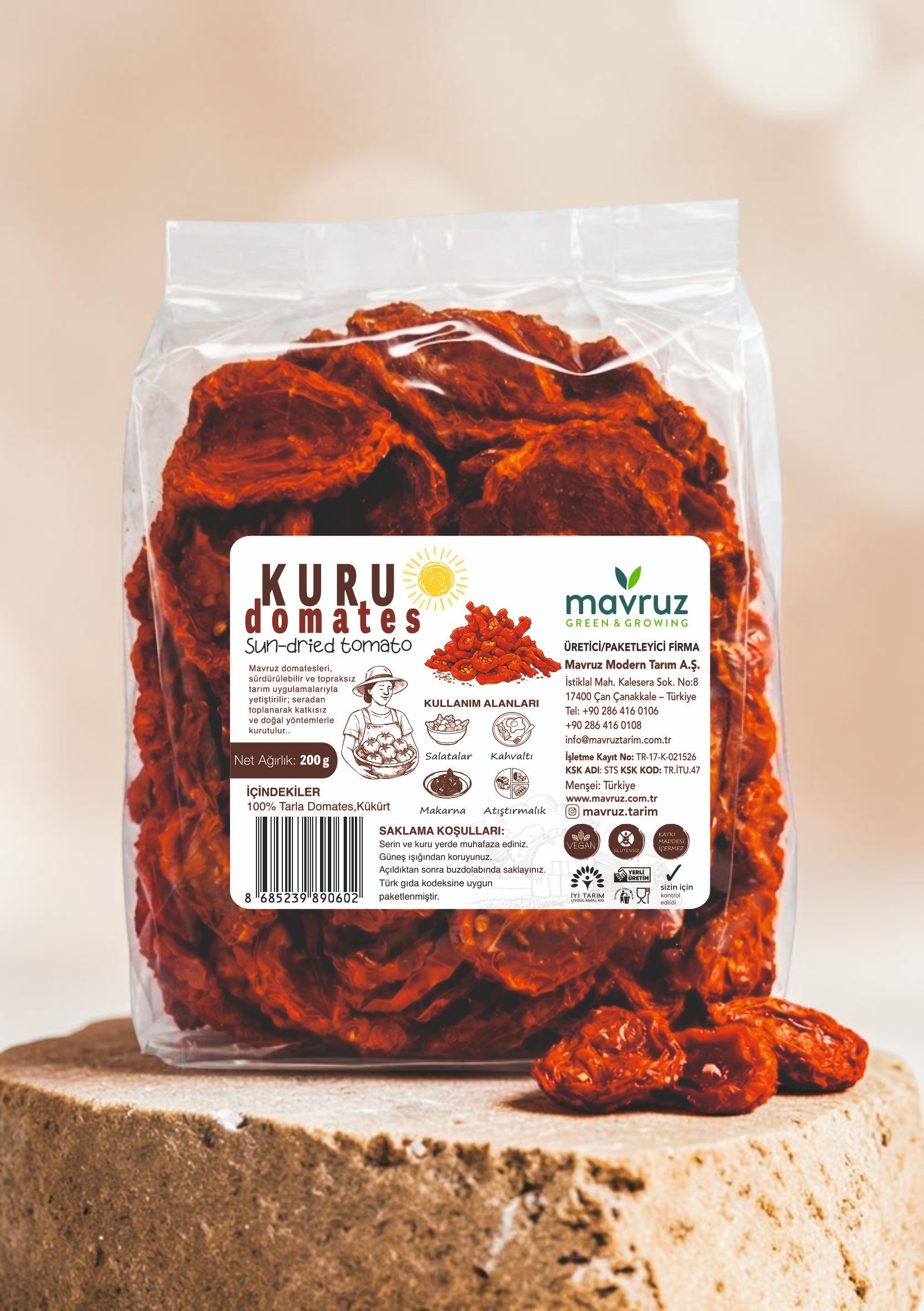 Kuru Domates-Kükürtlü 200 Gr - Görsel 3